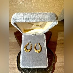 14K gold hoop earrings
